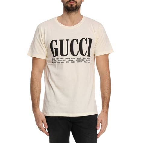 men gucci white shirt|authentic Gucci men tee shirts.